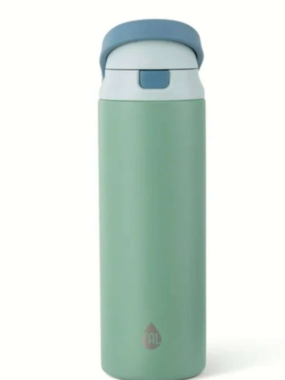 NWT TAL 24oz Stainless Steel 2-in-1 Straw & Chug Water Bottle with Push Lid 24oz